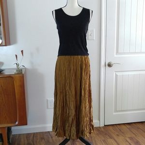 Silk Crinkle Skirt Valerie Stevens
